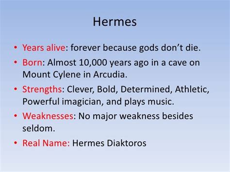 hermes spiritual weaknesses